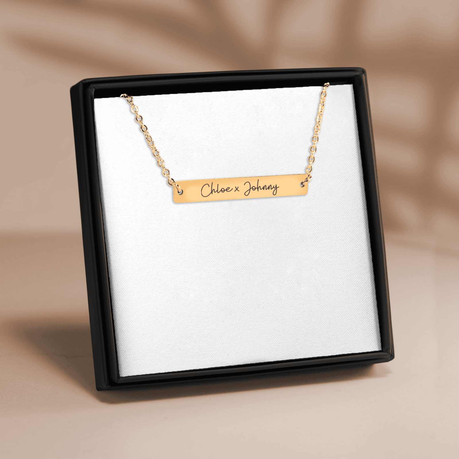 Collier Deux Prénoms Personnalisés (Couple)