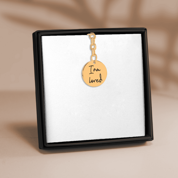 Schlüsselanhänger Medaille Personalisierte Affirmationen