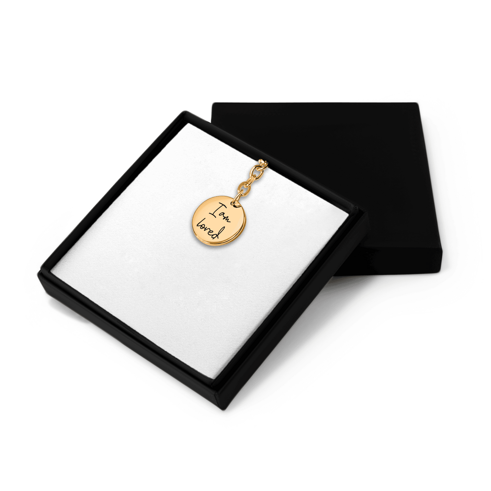 Porte-clés Médaille Affirmations Personnalisée