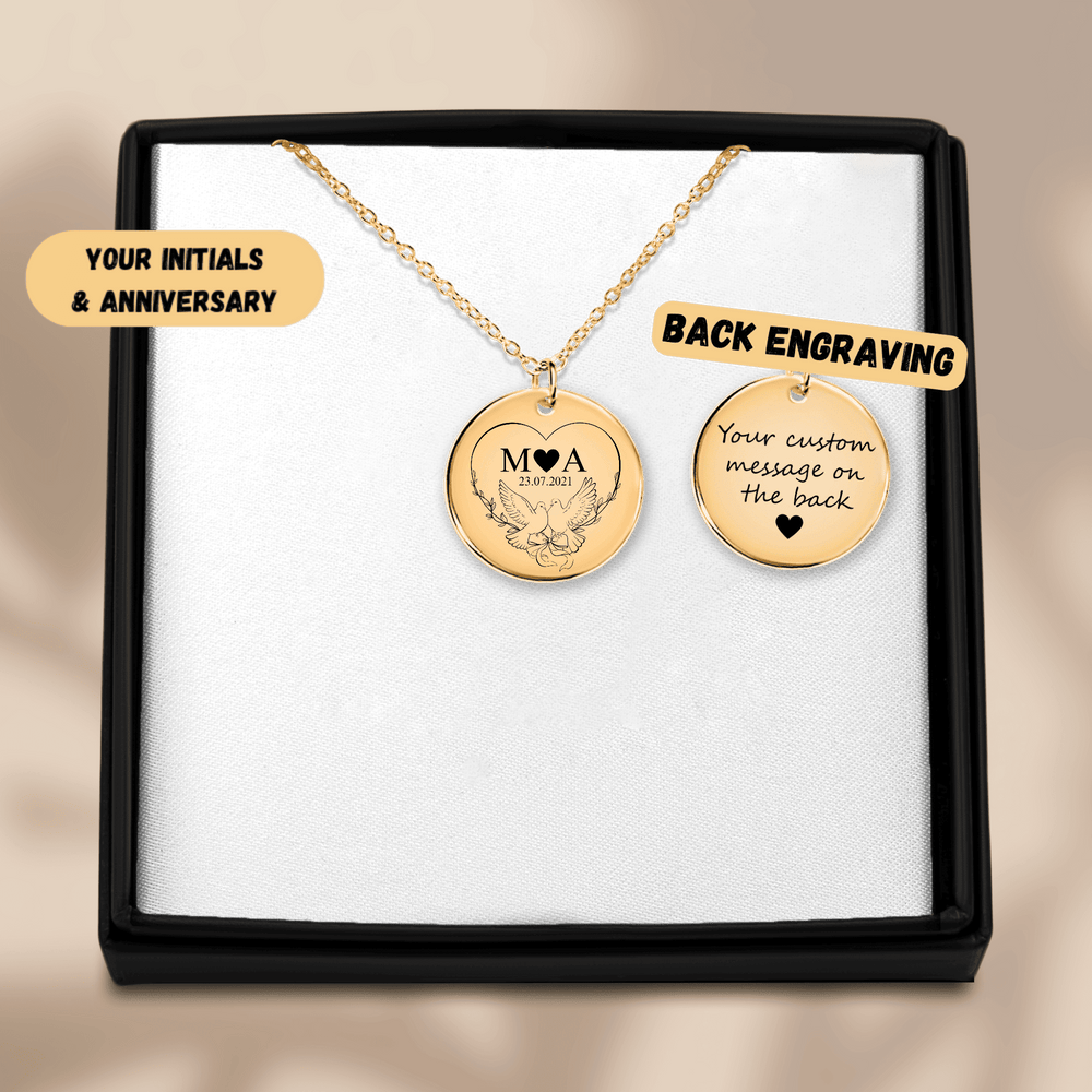 Collier Initiales Entrelacées Personnalisé (Timeless Bond)