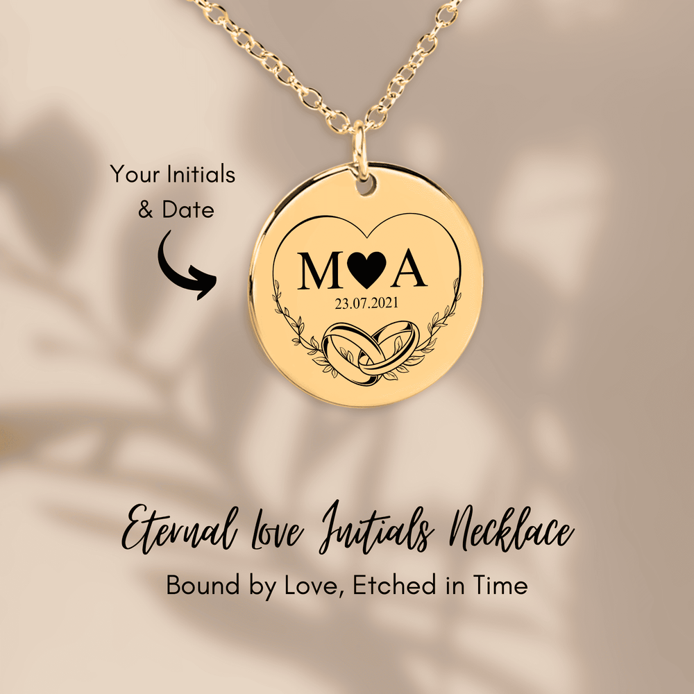 Collier Initiales Entrelacées Personnalisé (Eternal Love)
