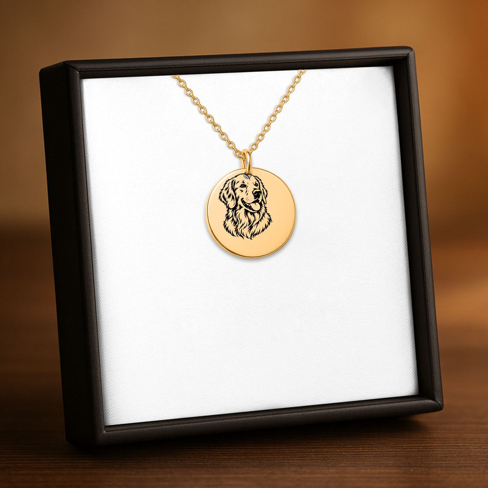 Collier Golden Retriever Personnalisé – Prénom Gravé