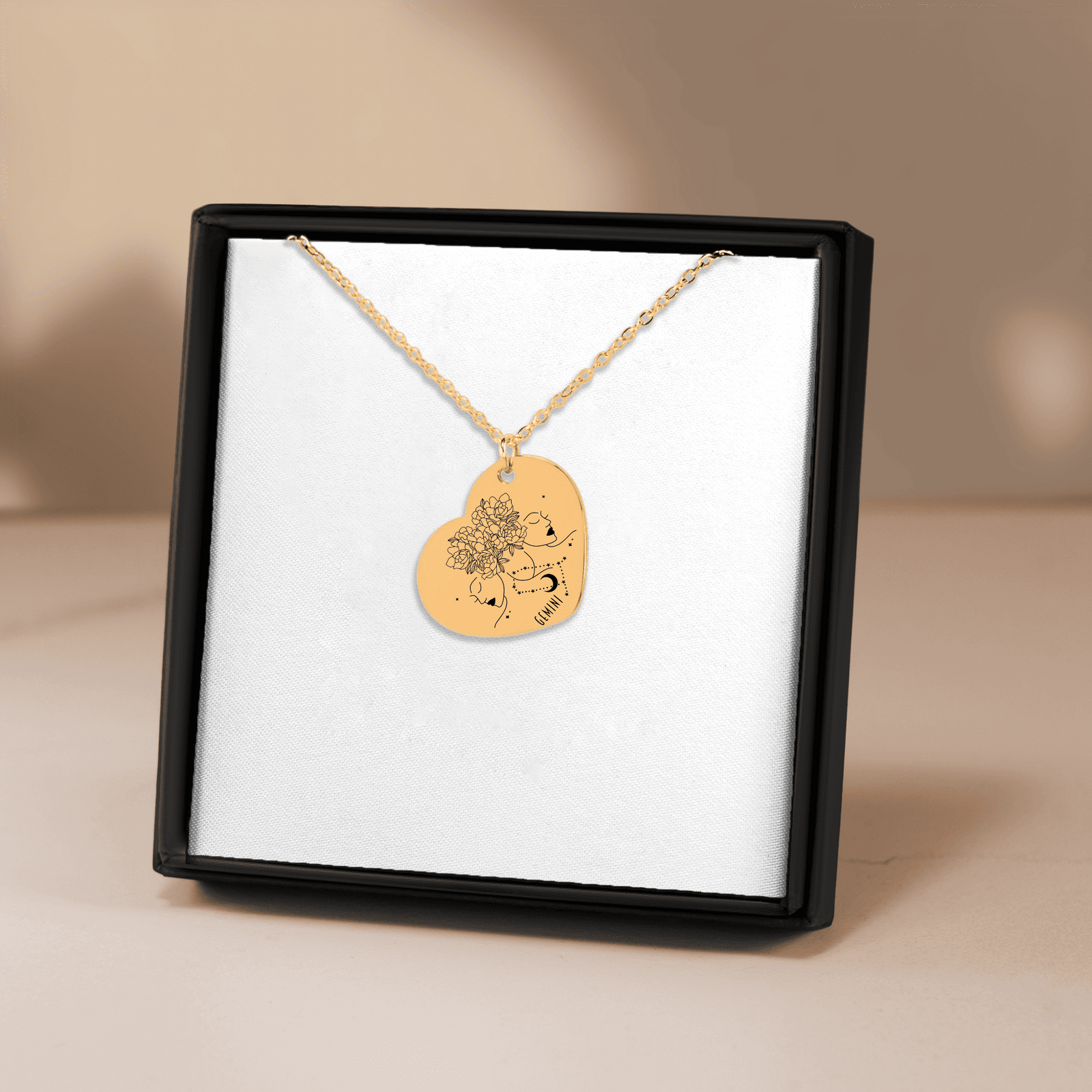 Collier Coeur Signe Astrologique Gémeaux