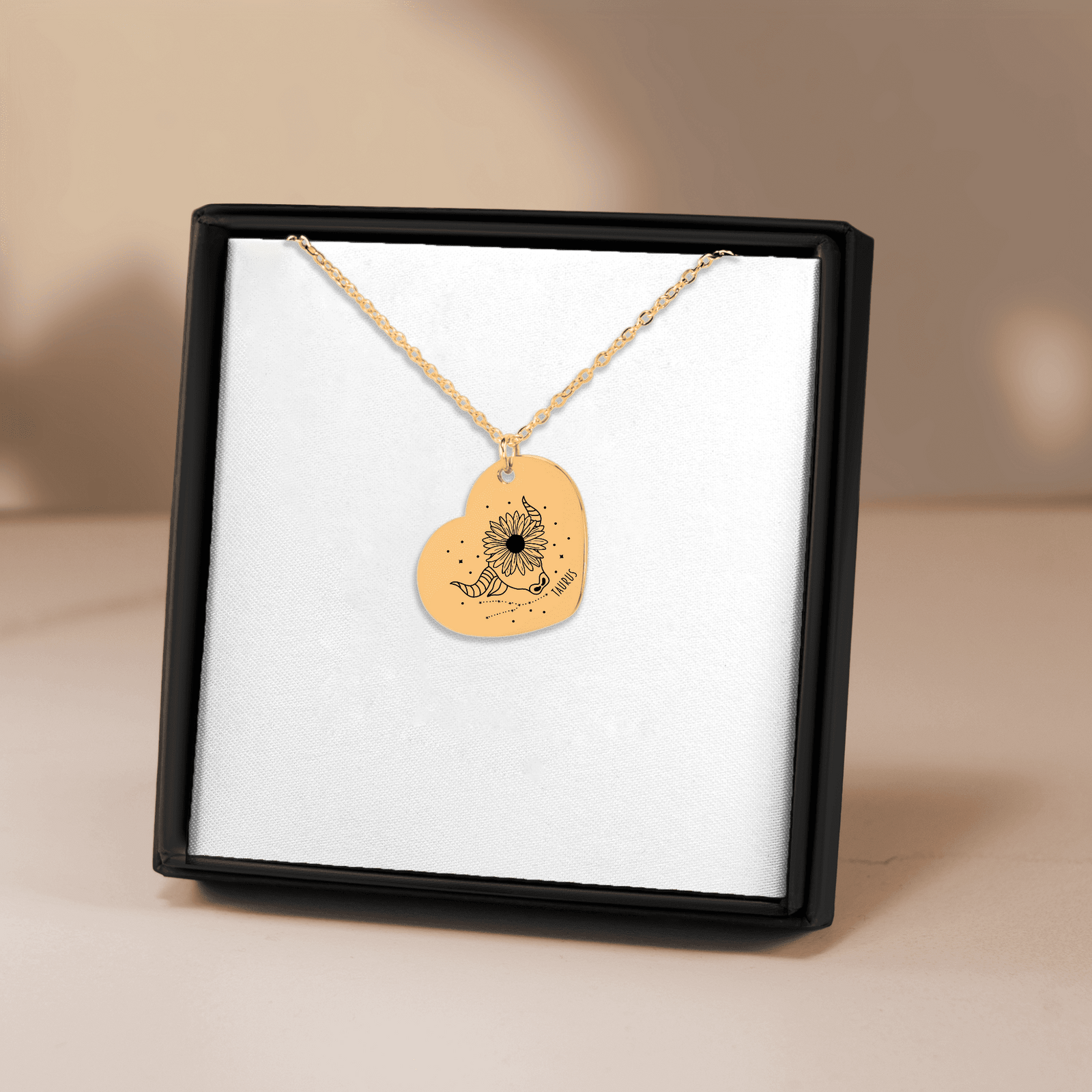 Collier Coeur Signe Astrologique Taureau