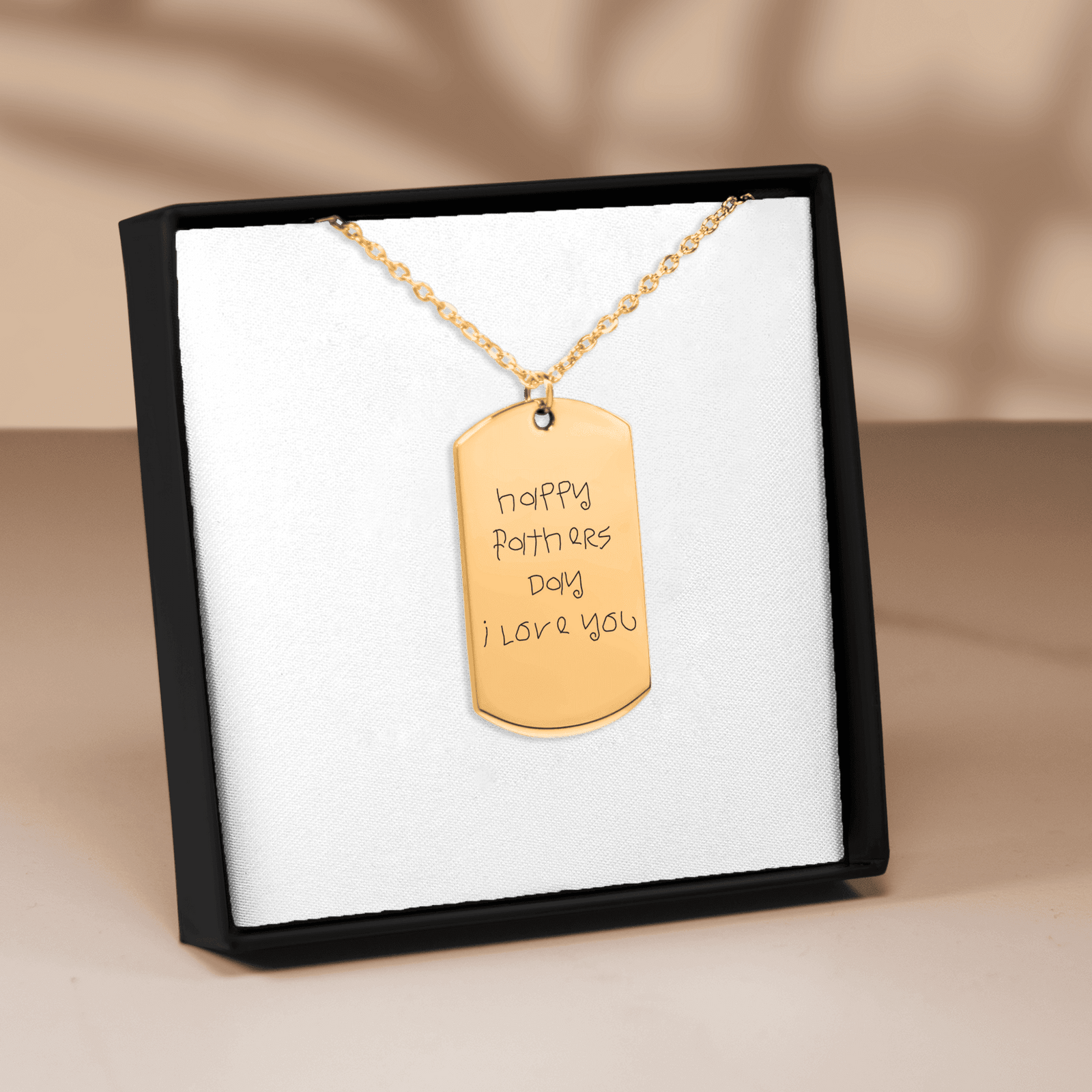 Collier Écriture Manuscrite Gravée