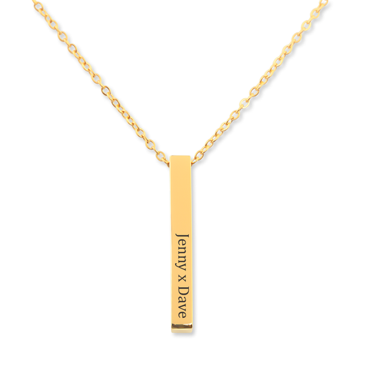 Collier de Prénoms Verticaux Personnalisés