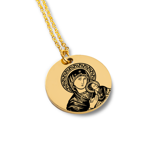 Collier Personnalisé Vierge Marie et Enfant Jésus
