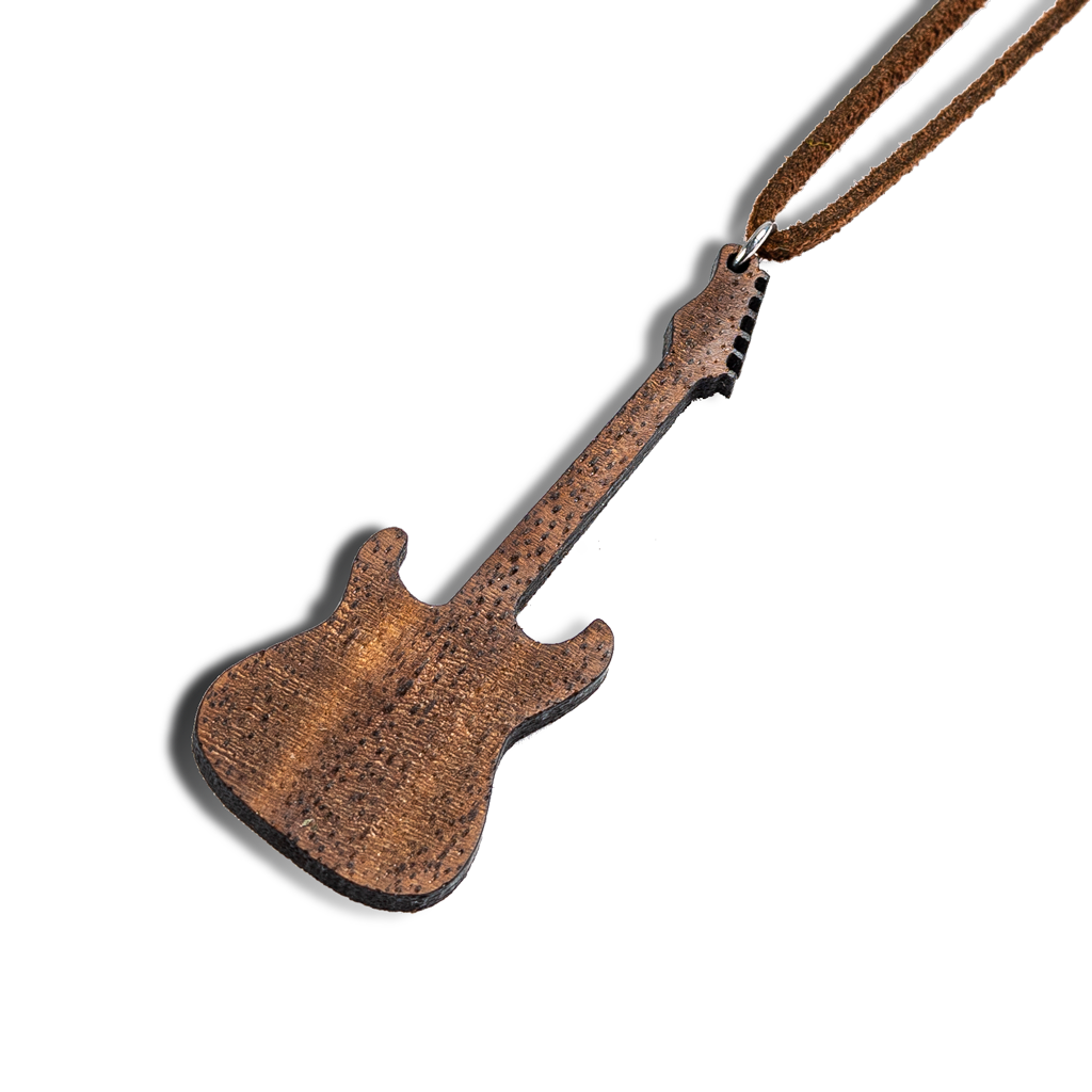 Collier en bois Guitare Fender personnalisé