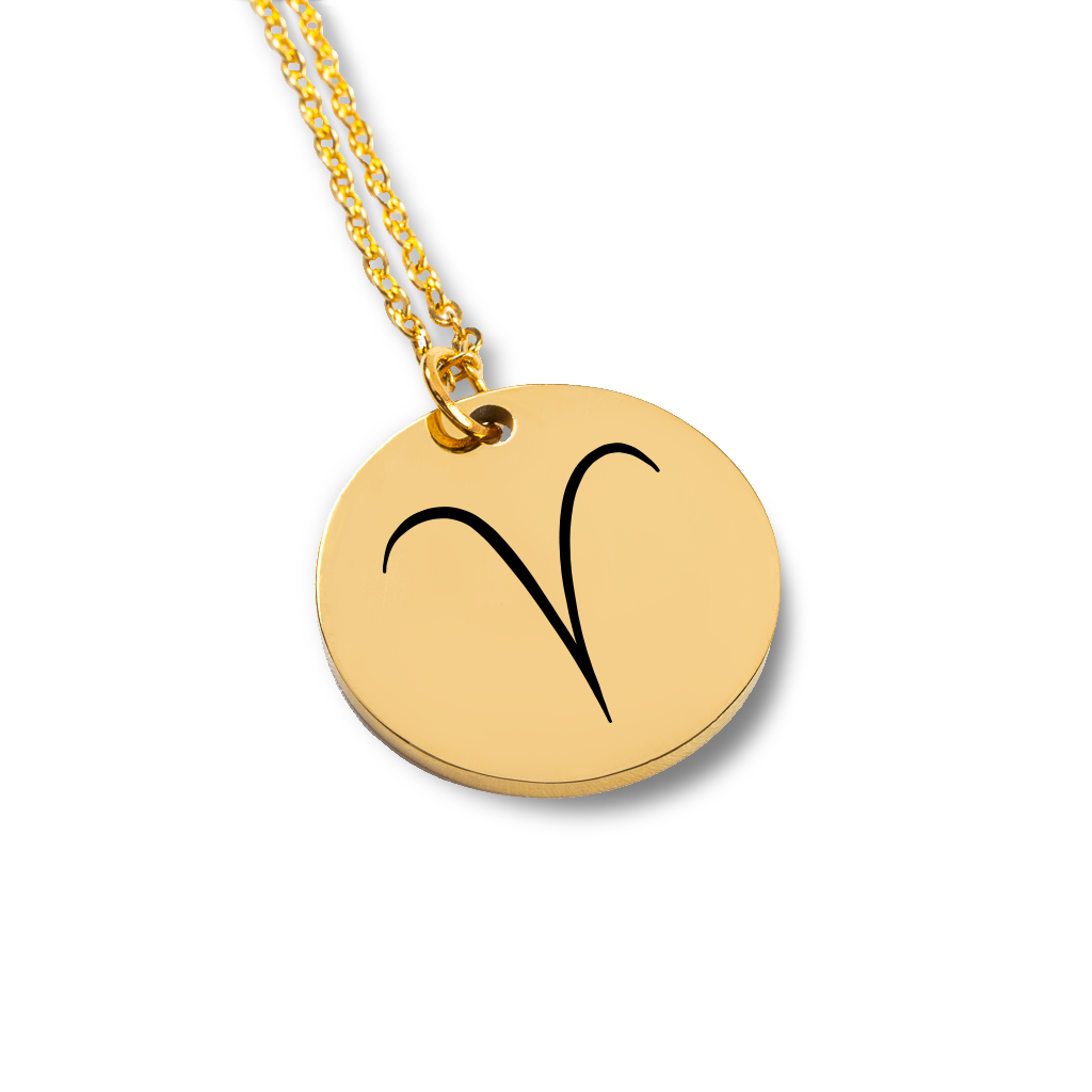 Collier signe astrologique personnalisé gravé, acier inoxydable — vue 3