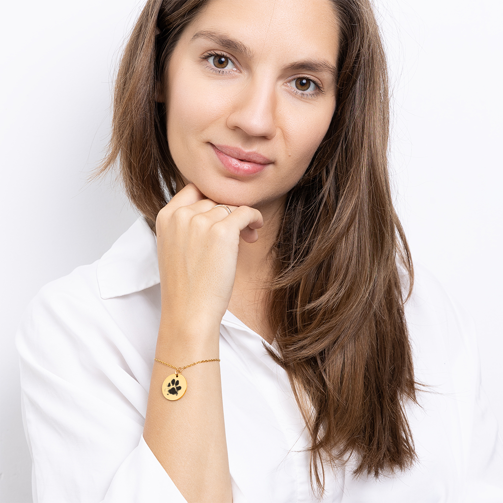 Bracelet personnalisé empreinte de patte — vue 3