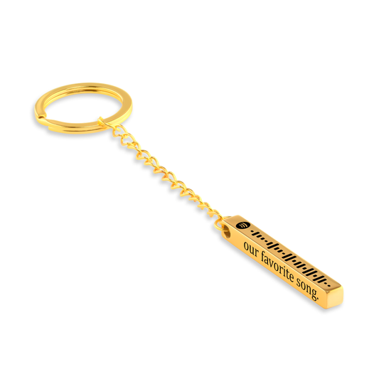 Porte-clés Personnalisé Musique Inoubliable