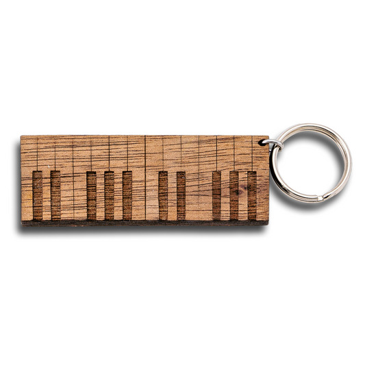Porte-clés en bois de piano personnalisé