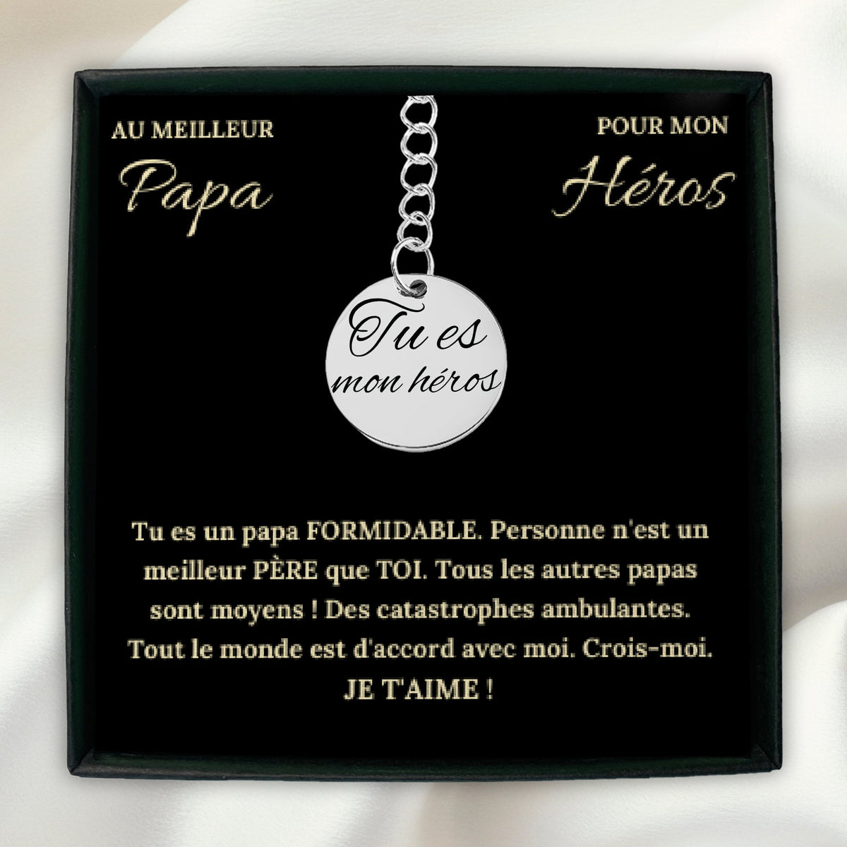 Cadeau pour couple - bijou personnalisé gravé Atelier Cadée