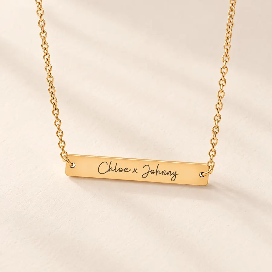 Collier Deux Prénoms Personnalisés (Couple)