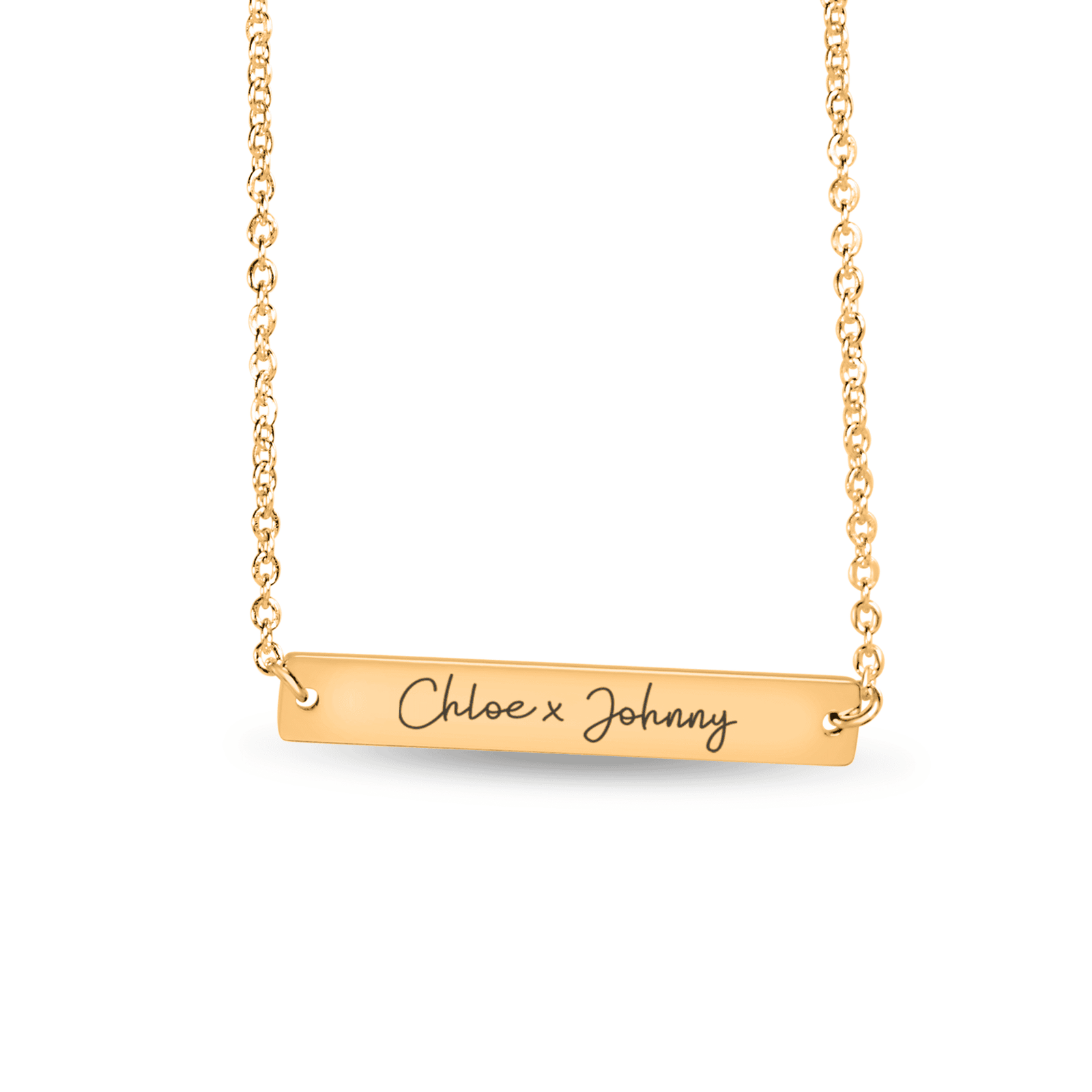 Collier Deux Prénoms Personnalisés (Couple)
