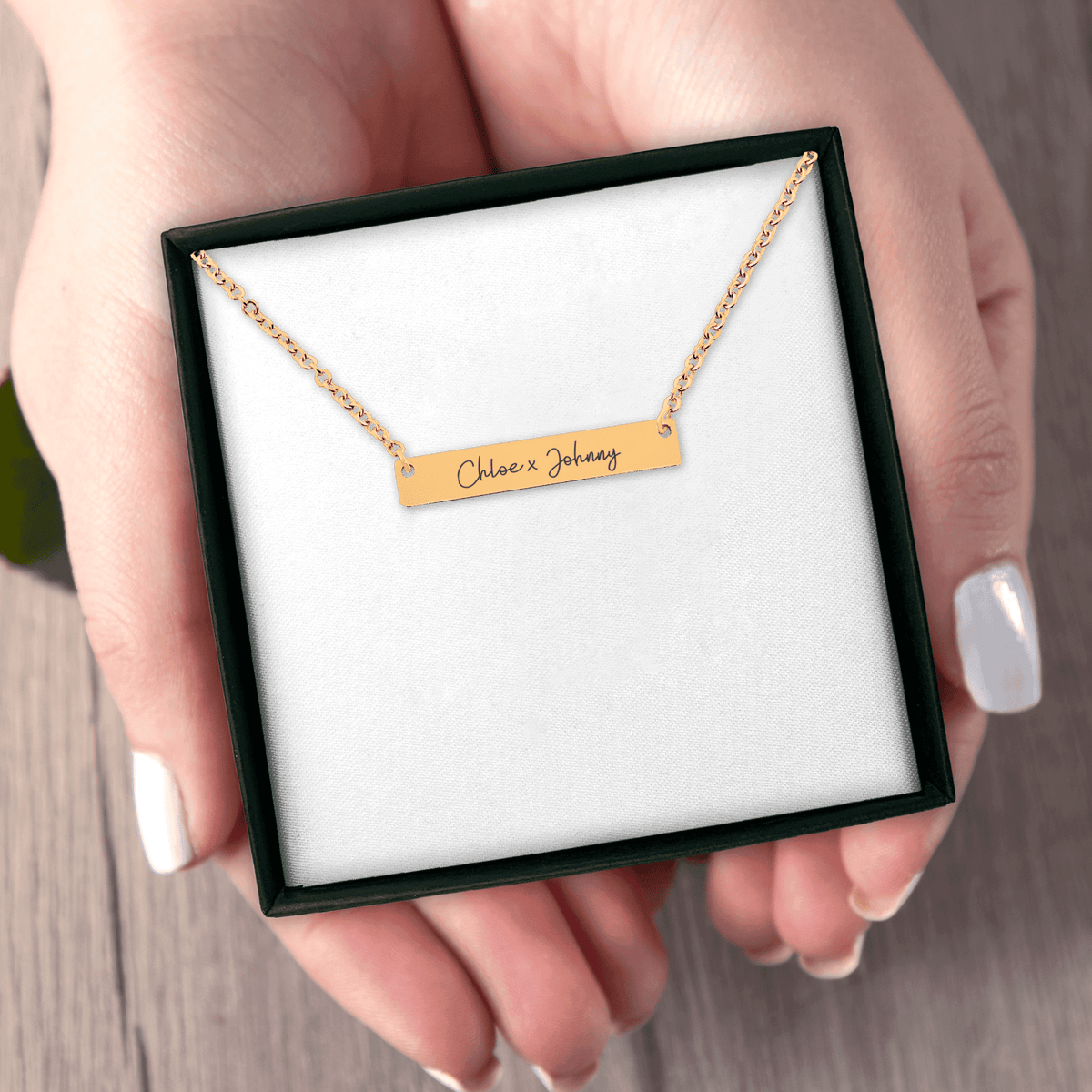 Collier Deux Prénoms Personnalisés (Couple)