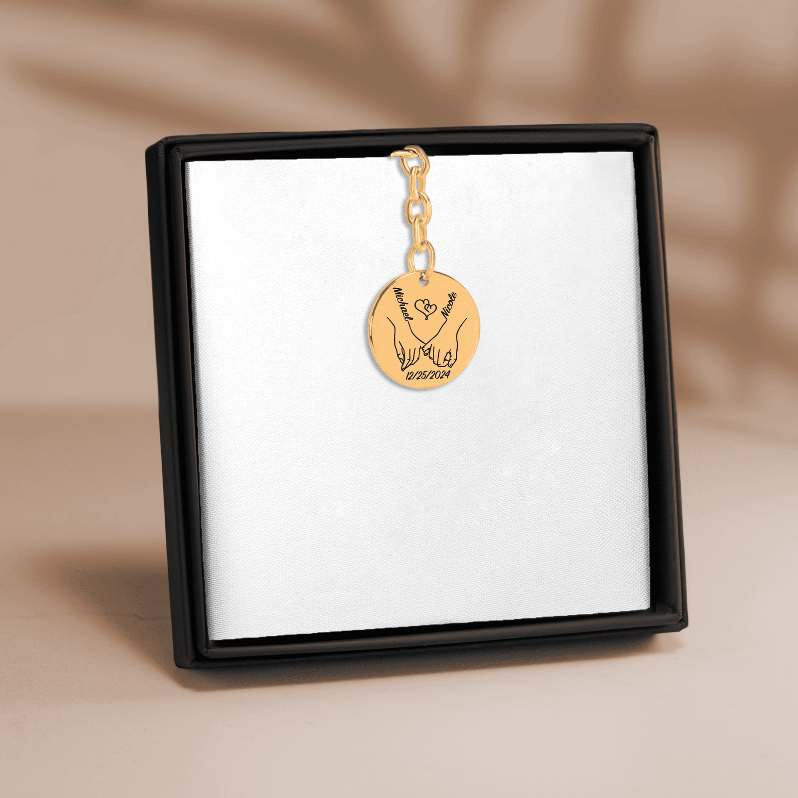 Porte-clés Médaille Notre Premier Noël Ensemble