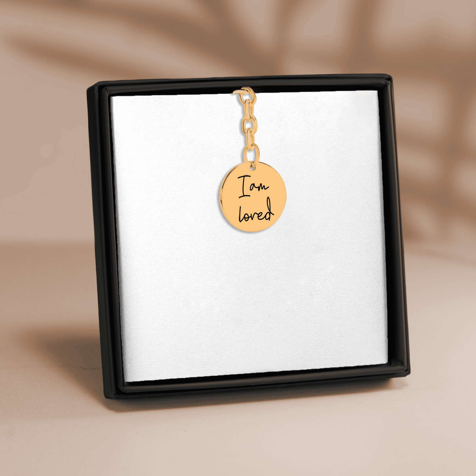 Porte-clés Médaille Affirmations Personnalisée