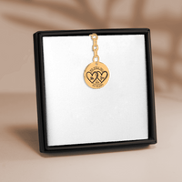 Porte-clés Médaille Anniversaire de Mariage 45 ans (noces de vermeil)