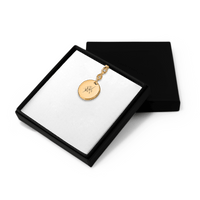 Porte-clés Médaille Florale Signe Astrologique Verseau