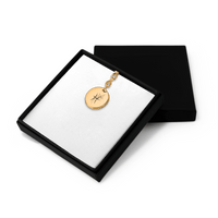 Porte-clés Médaille Florale Signe Astrologique Poissons
