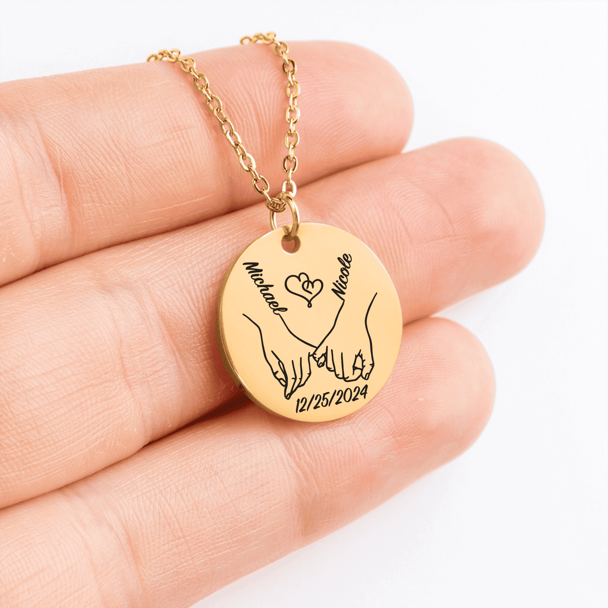 Collier Notre Premier Noël Ensemble Personnalisé