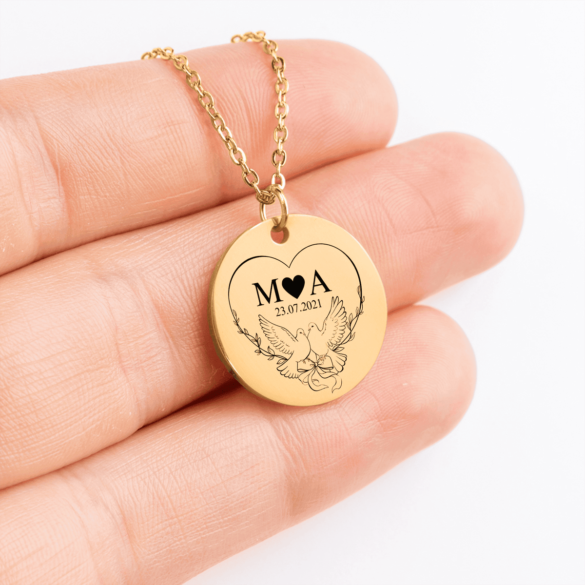 Collier Initiales Entrelacées Personnalisé (Timeless Bond)