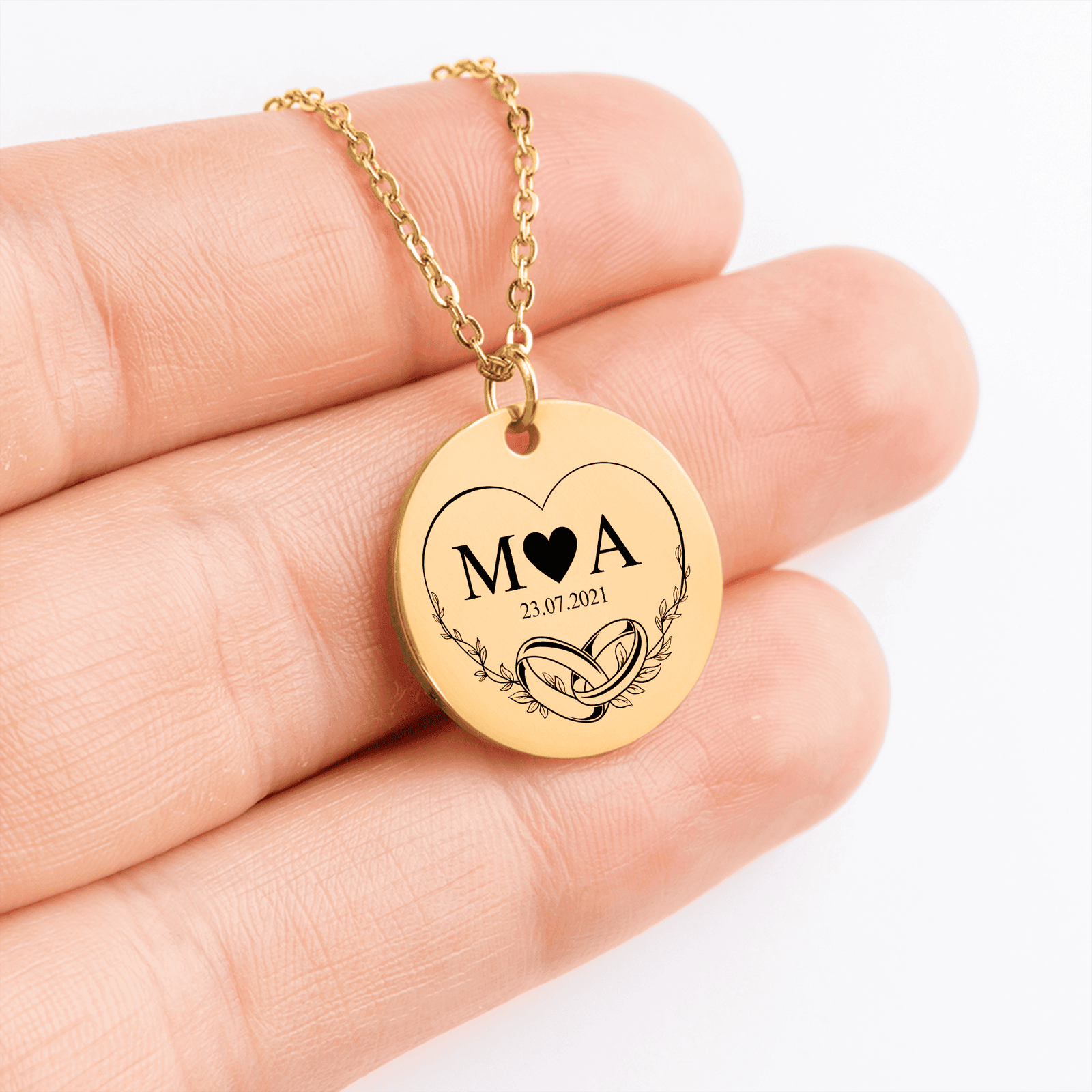 Collier Initiales Entrelacées Personnalisé (Eternal Love)