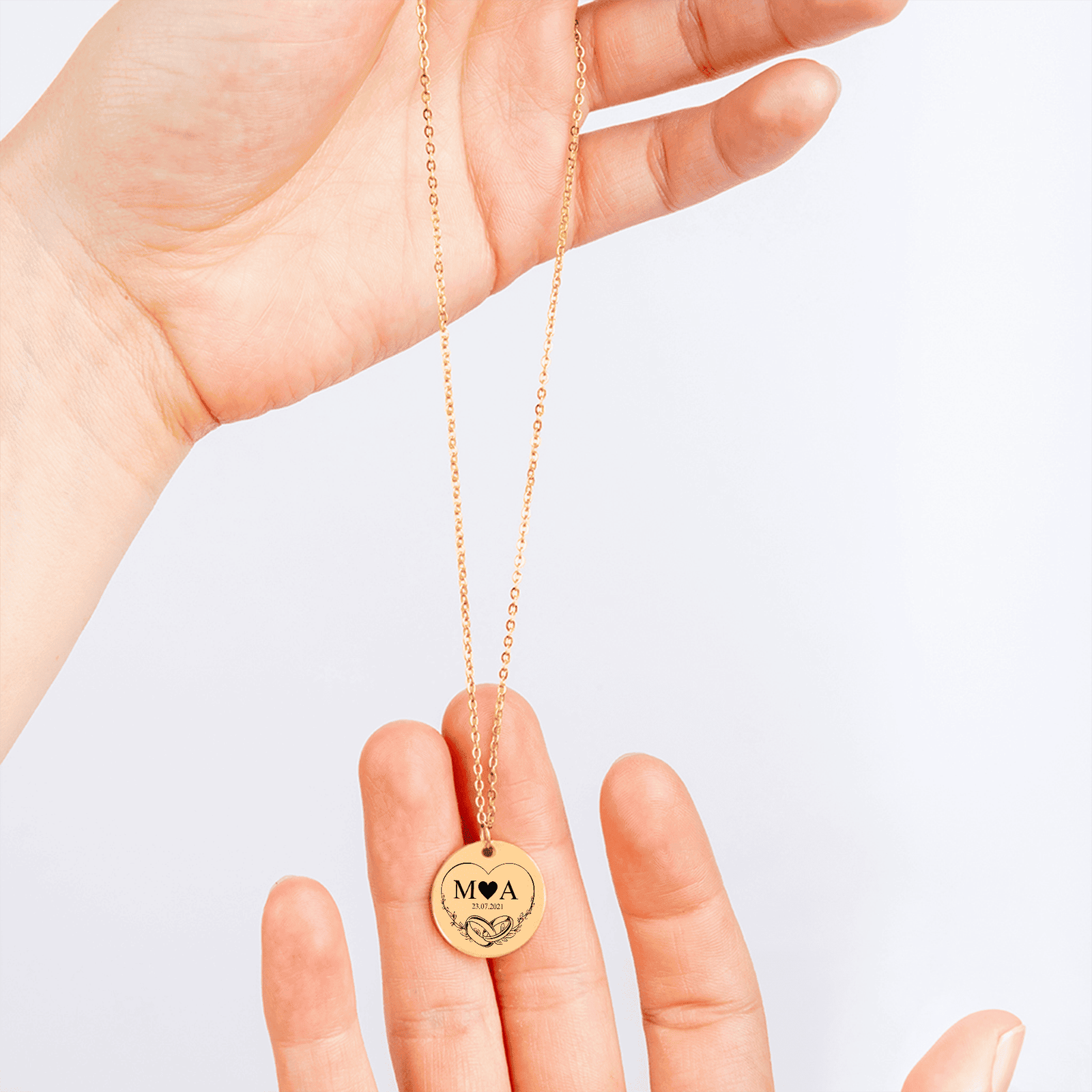 Collier Initiales Entrelacées Personnalisé (Eternal Love)