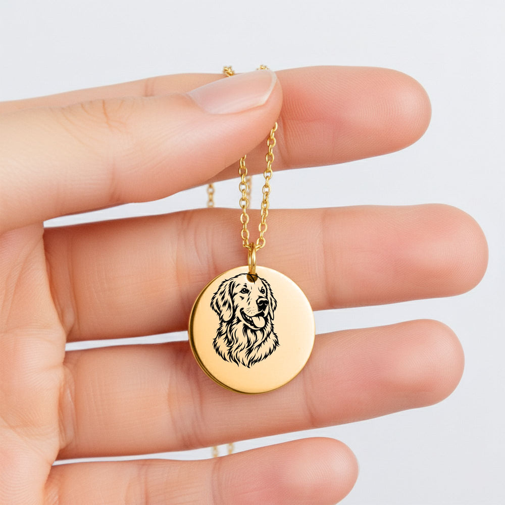 Collier Golden Retriever Personnalisé – Prénom Gravé