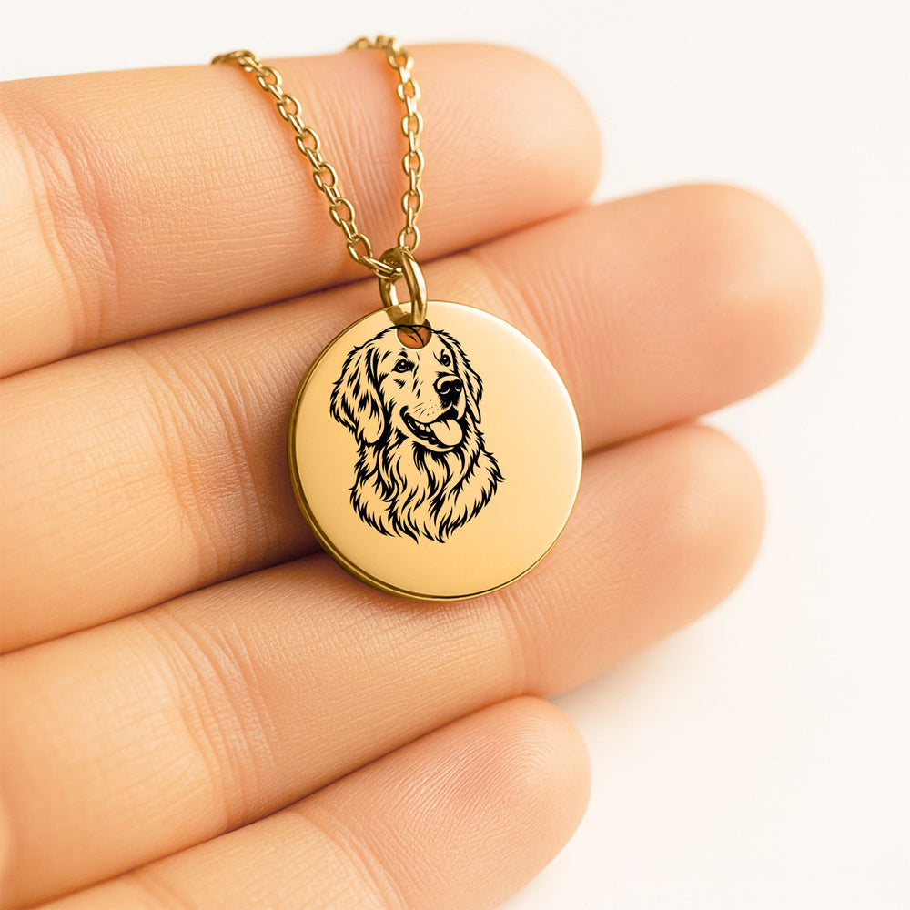 Collier Golden Retriever Personnalisé – Prénom Gravé