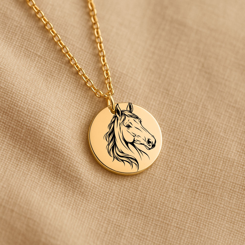 Collier Cheval Personnalisé – Prénom Gravé