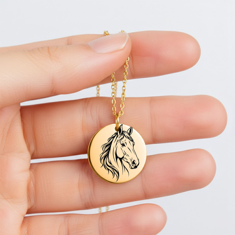 Collier Cheval Personnalisé – Prénom Gravé