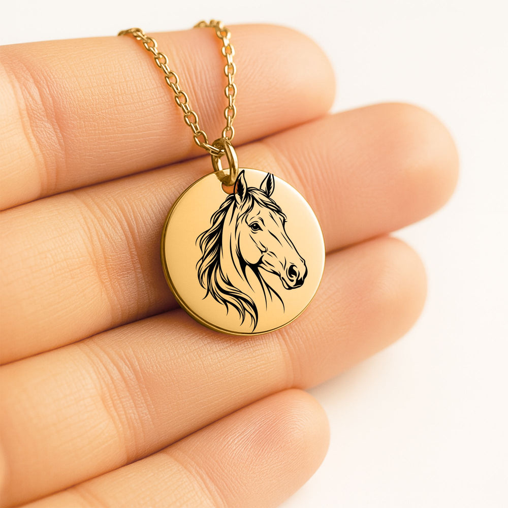 Collier Cheval Personnalisé – Prénom Gravé