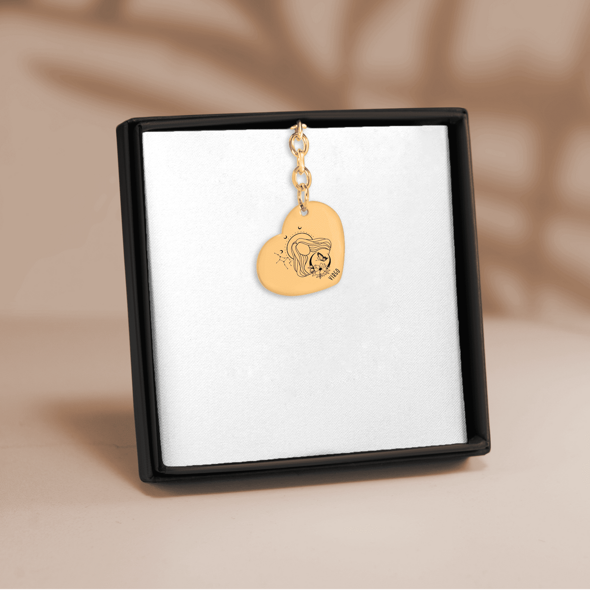Porte-clés Coeur Signe Astrologique Vierge