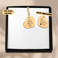 Porte-clés Coeur Signe Astrologique Verseau