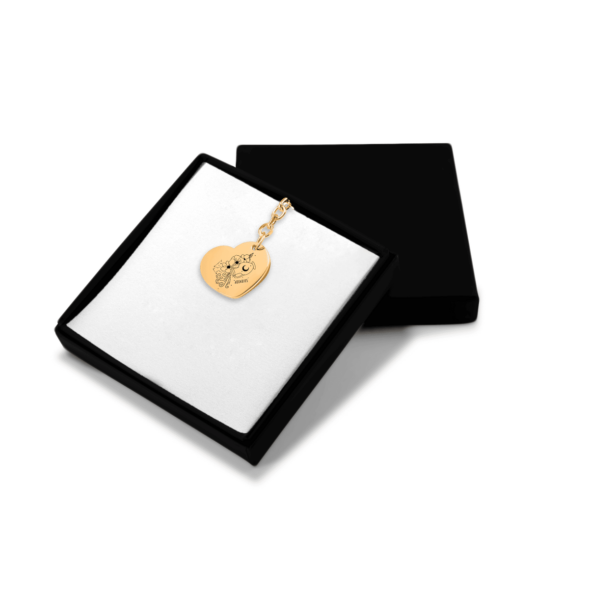 Porte-clés Coeur Signe Astrologique Verseau