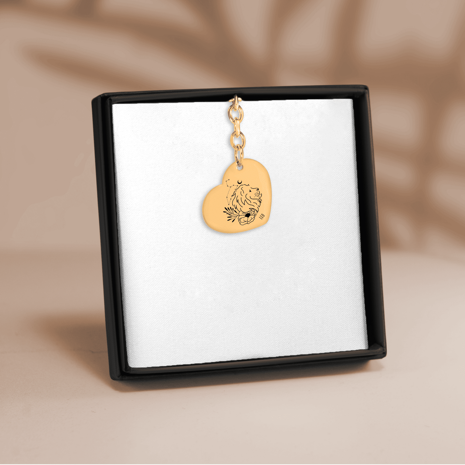 Porte-clés Coeur Signe Astrologique Lion