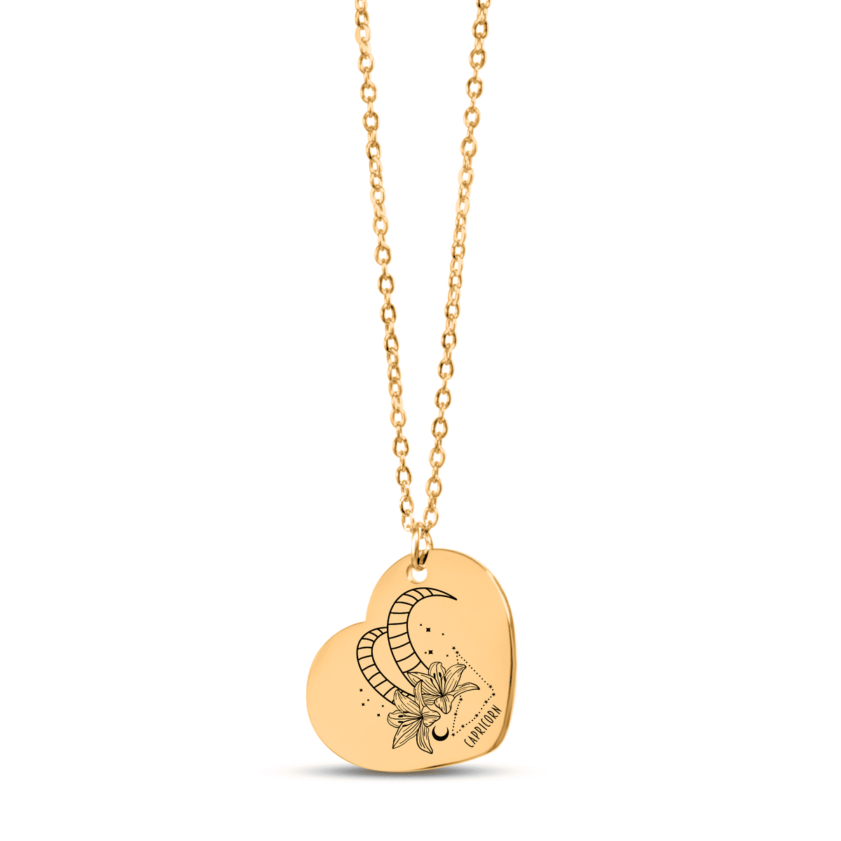 Collier Coeur Signe Astrologique Capricorne