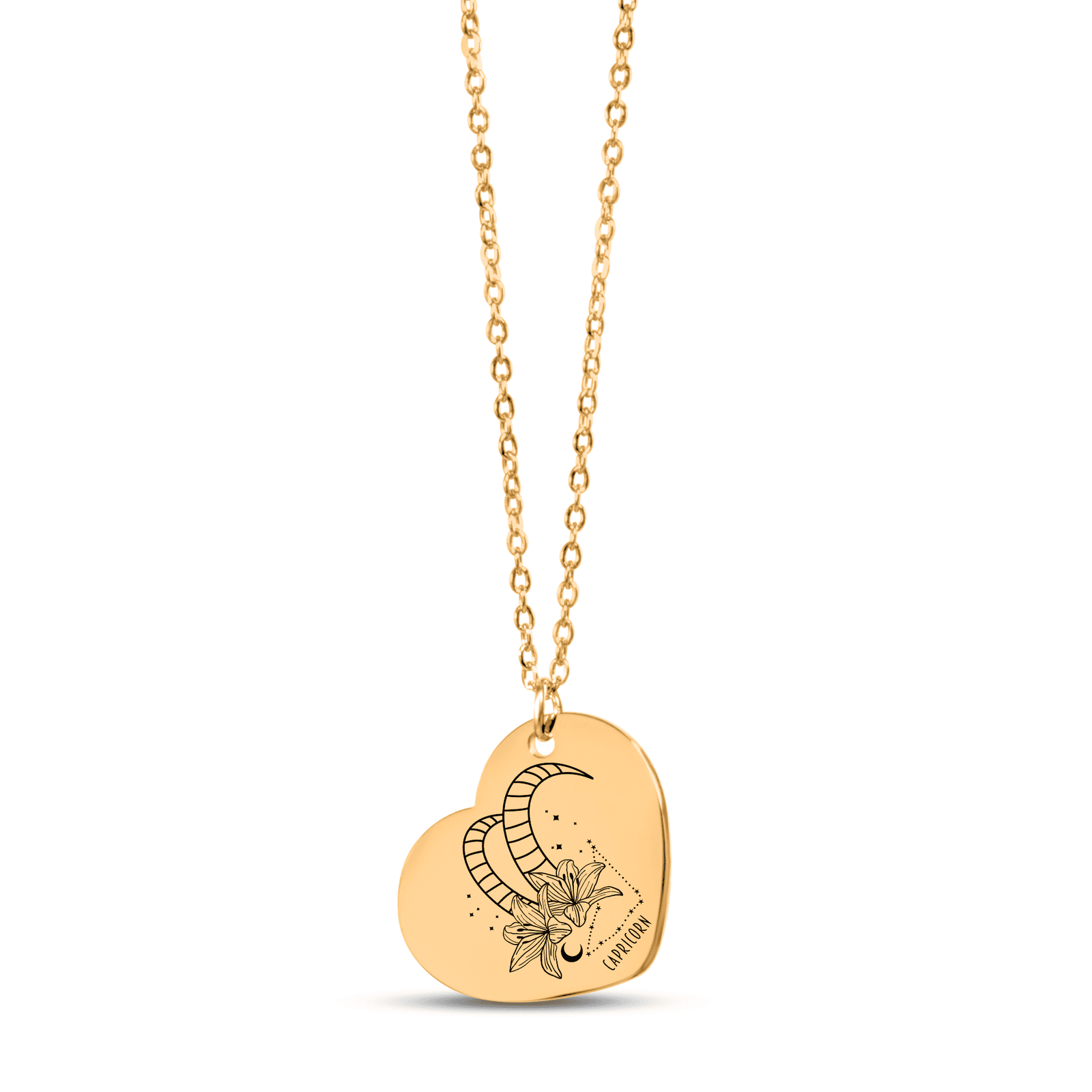Collier Coeur Signe Astrologique Capricorne