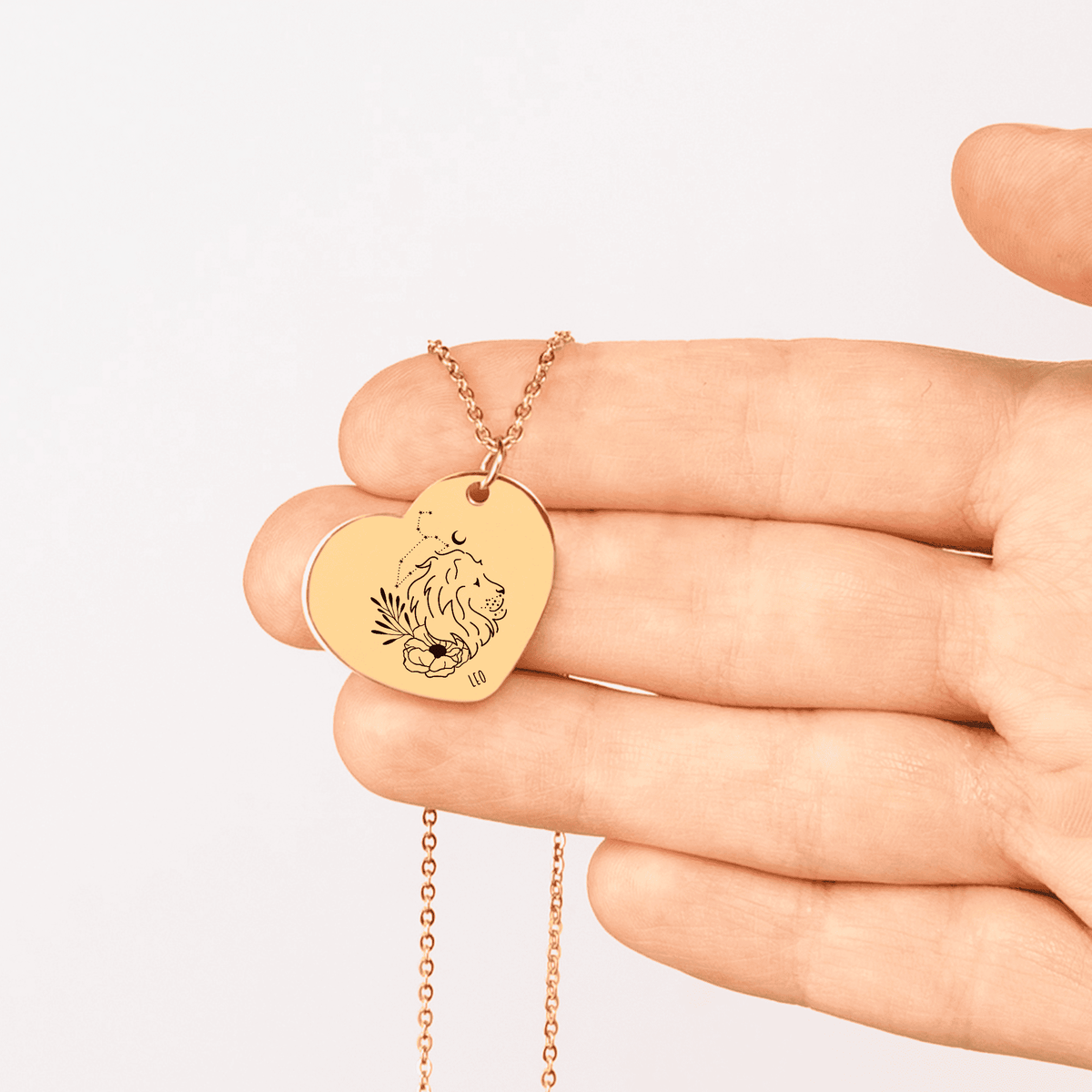Collier Coeur Signe Astrologique Lion