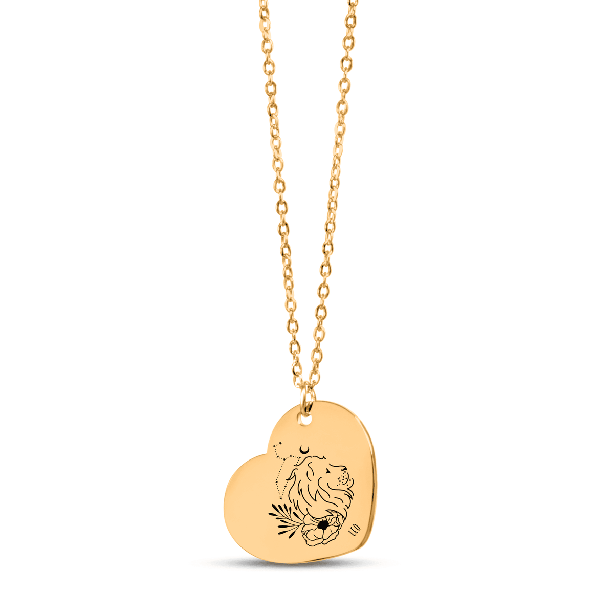 Collier Coeur Signe Astrologique Lion