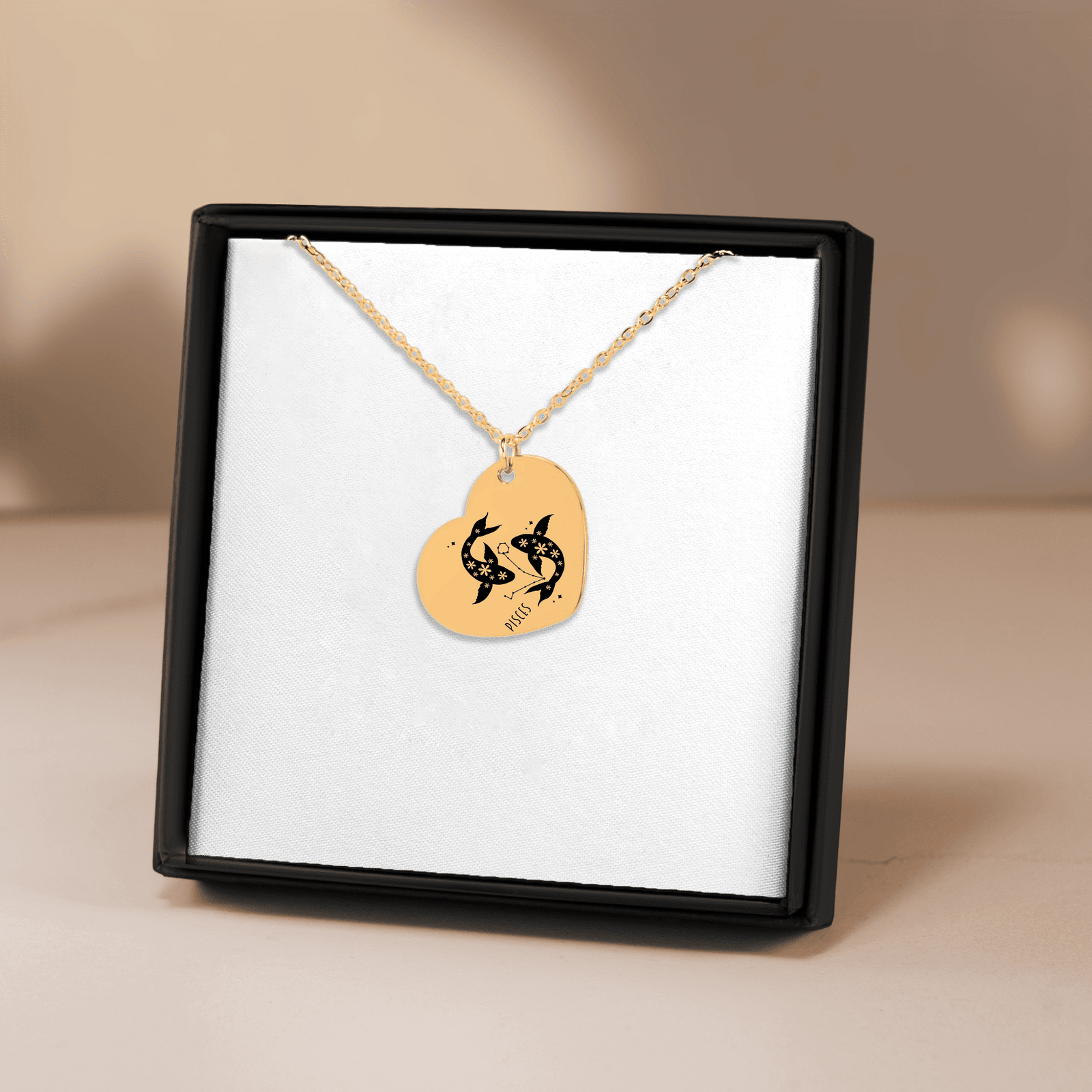 Collier Coeur Signe Astrologique Poissons