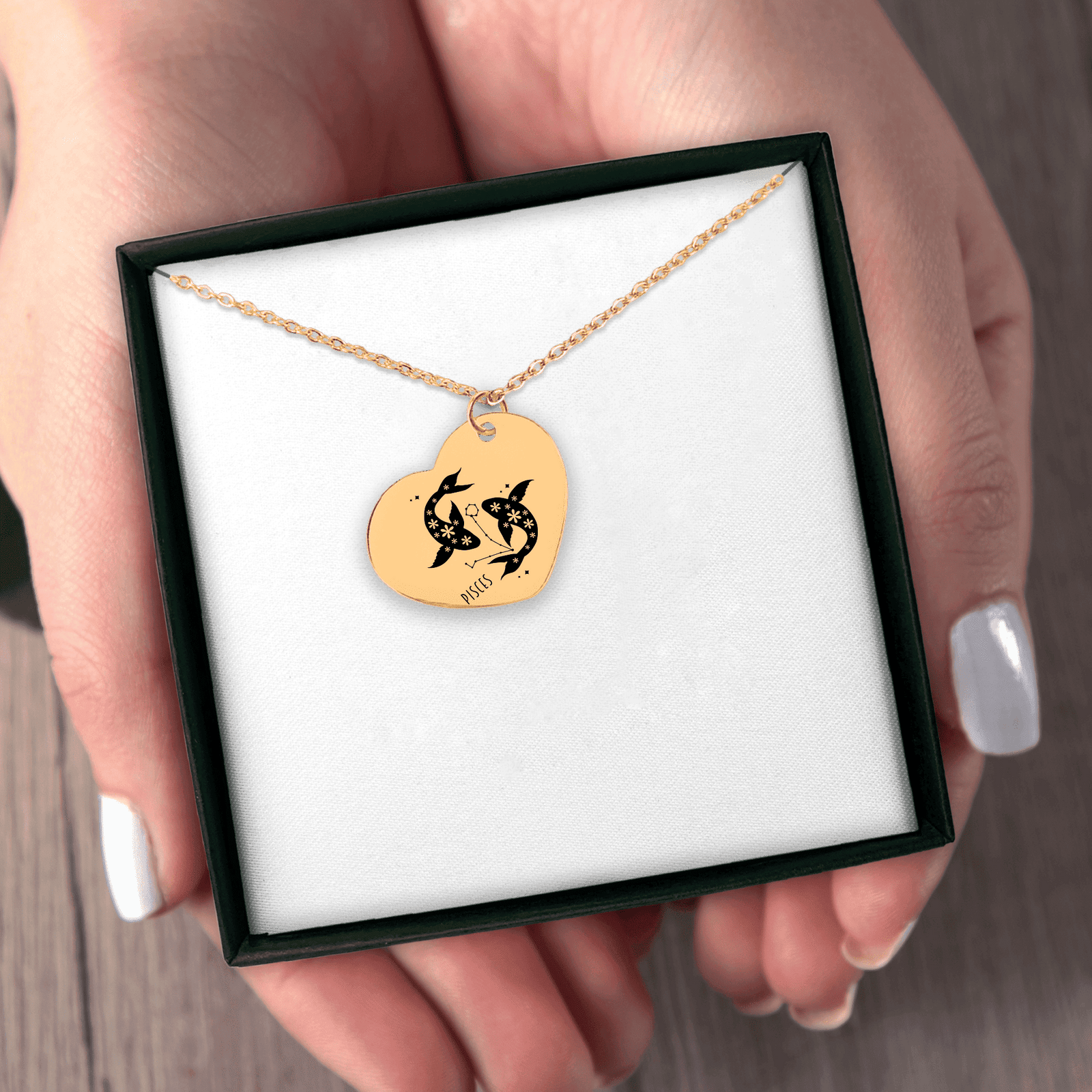 Collier Coeur Signe Astrologique Poissons