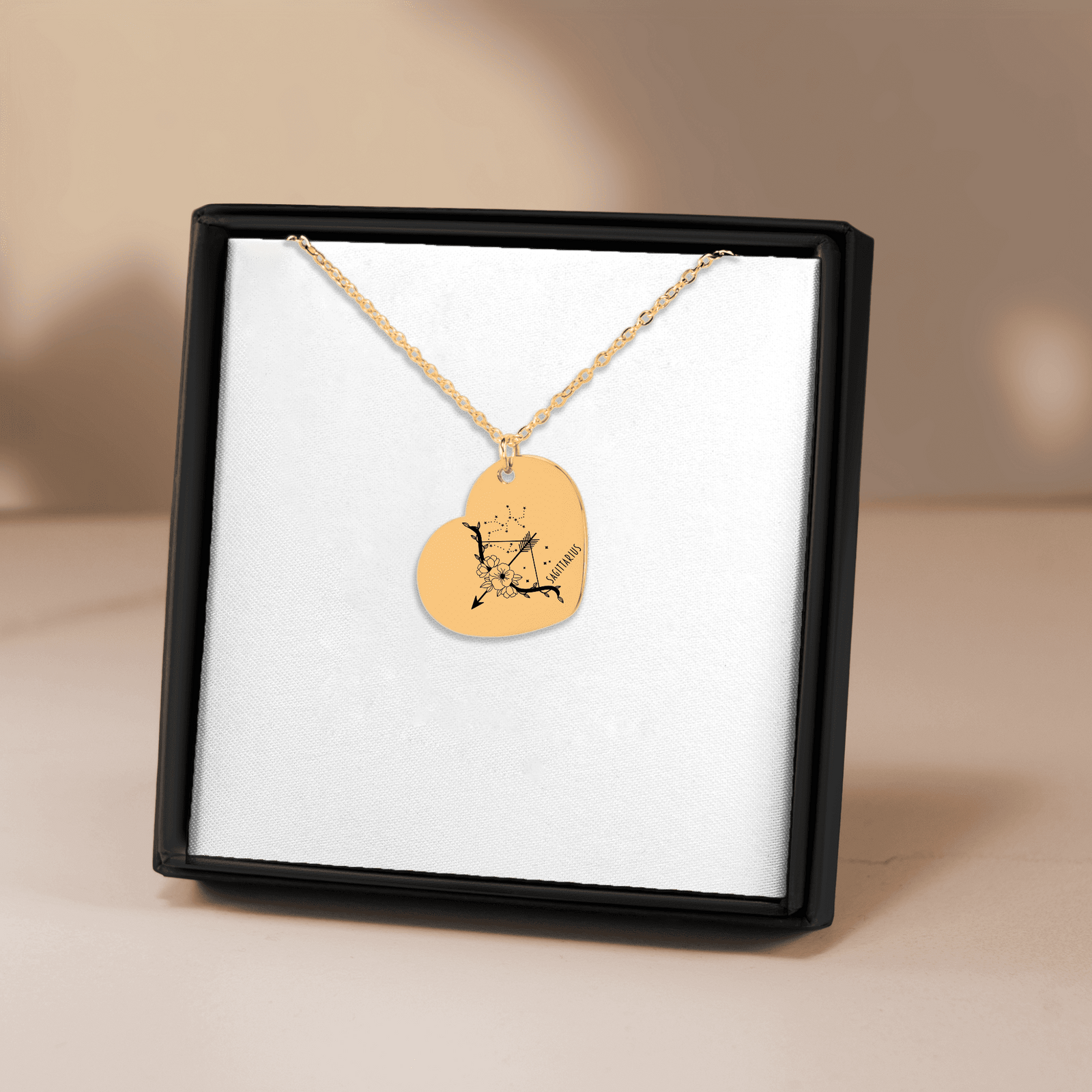 Collier Coeur Signe Astrologique Sagittaire