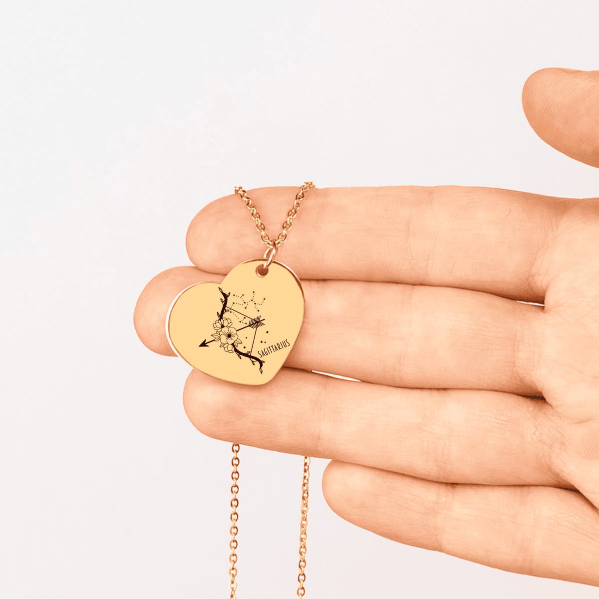 Collier Coeur Signe Astrologique Sagittaire