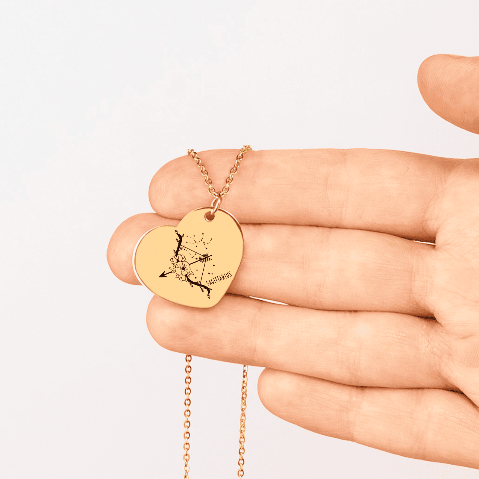 Collier Coeur Signe Astrologique Sagittaire