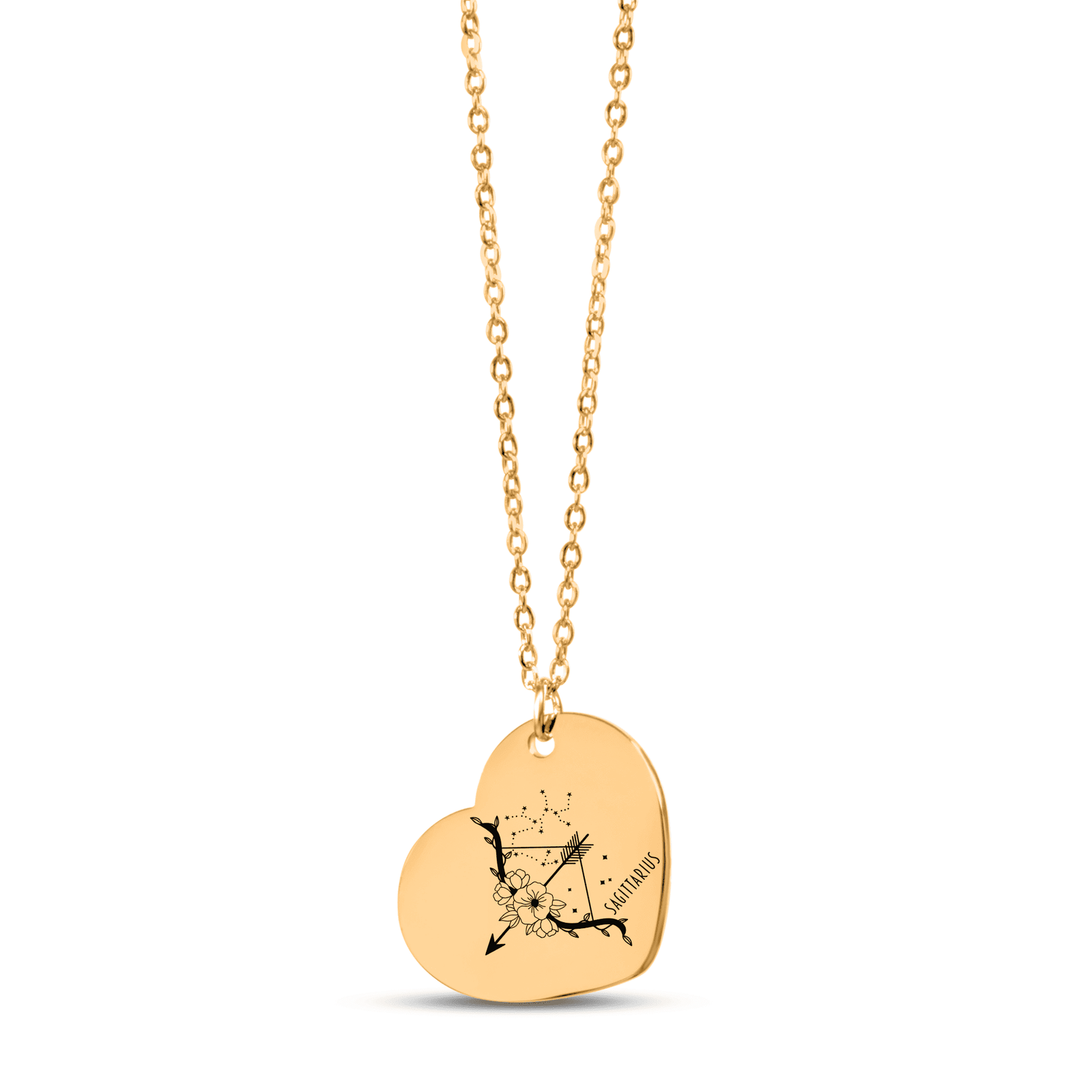 Collier Coeur Signe Astrologique Sagittaire