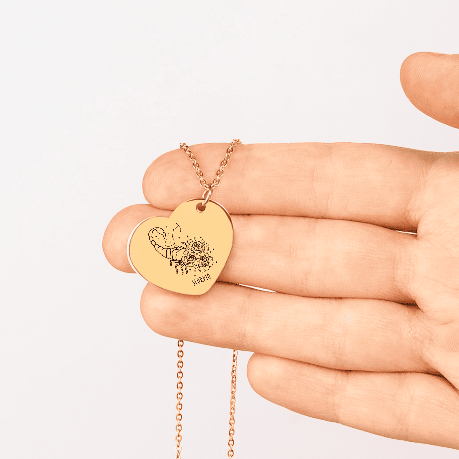 Collier Coeur Signe Astrologique Scorpion