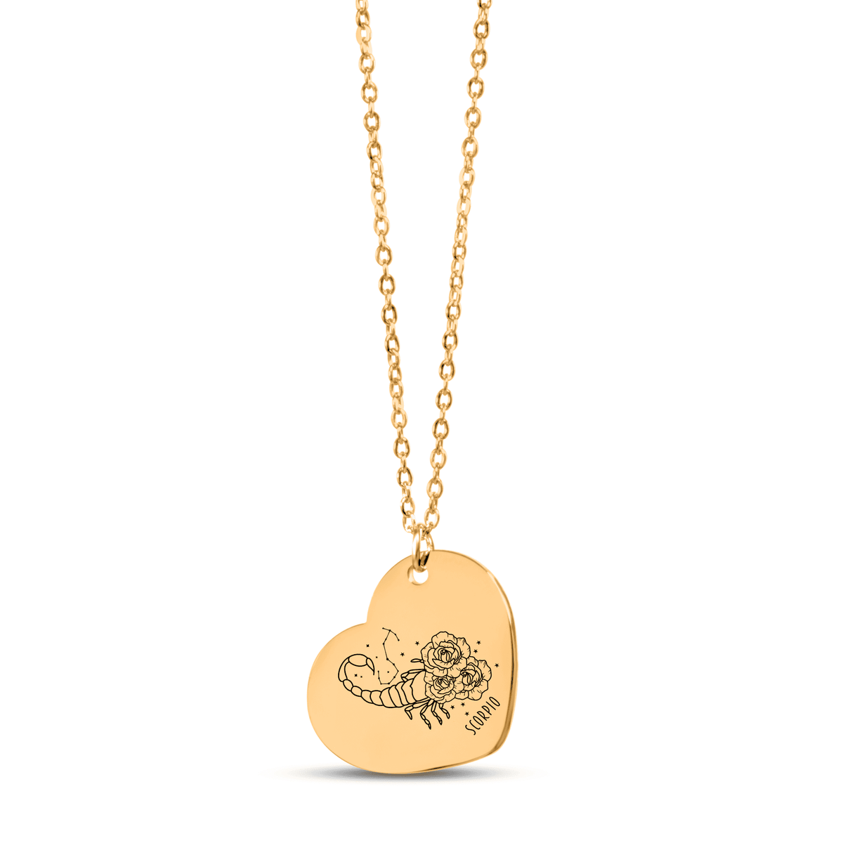 Collier Coeur Signe Astrologique Scorpion